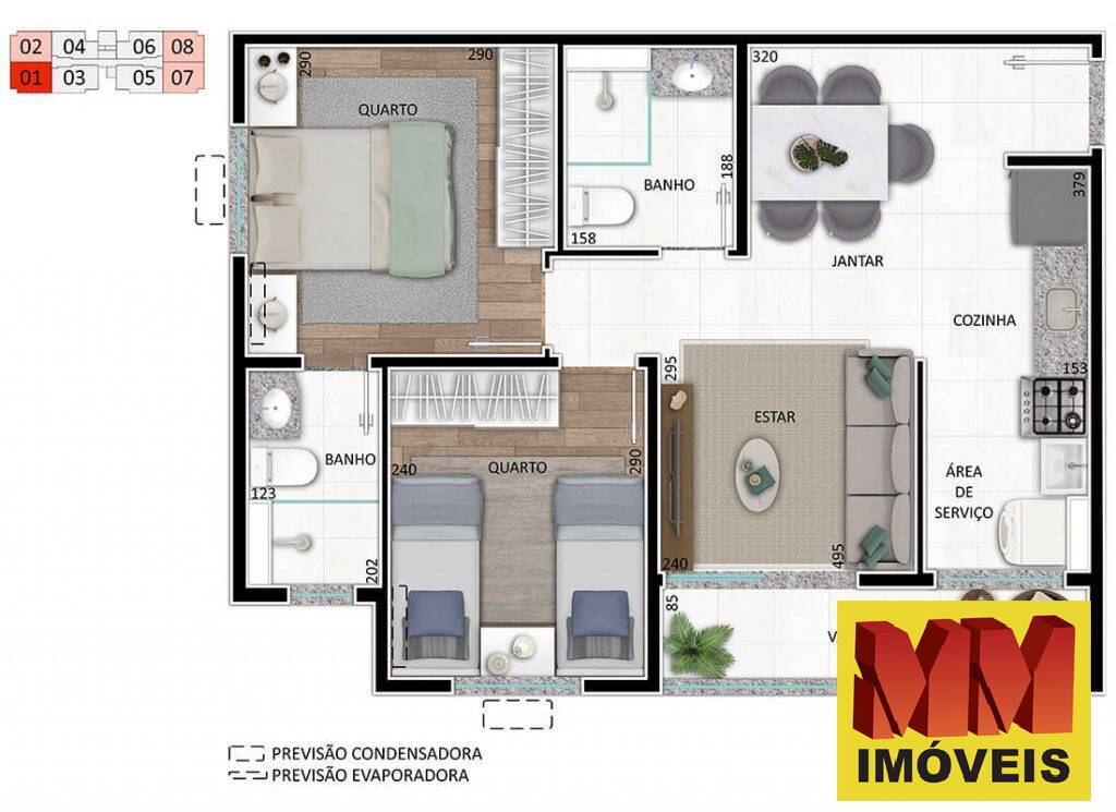 Apartamento, 2 quartos, 46 m² - Foto 21