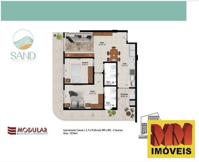 Apartamento à venda com 1 quarto, 65m² - Foto 19