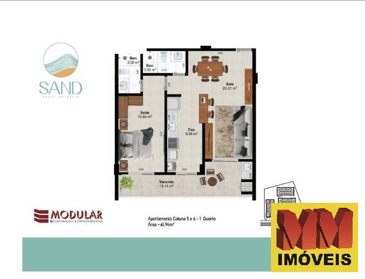 Apartamento à venda com 1 quarto, 65m² - Foto 23