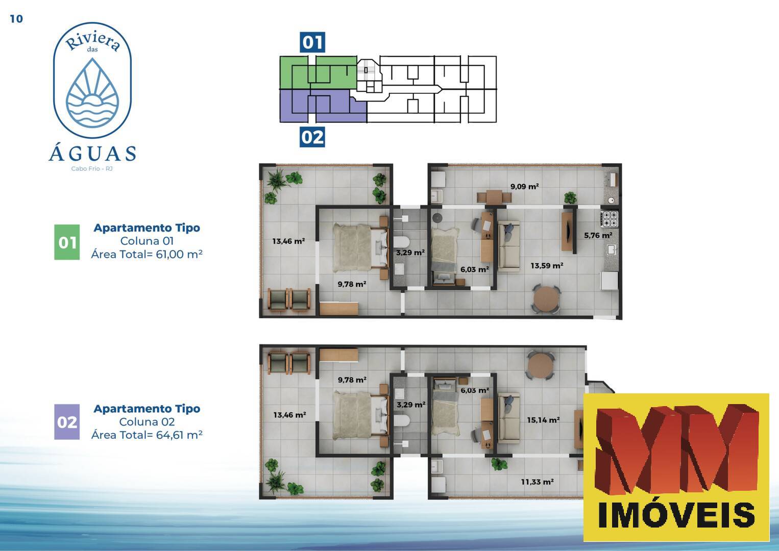 Apartamento à venda com 2 quartos, 61m² - Foto 10