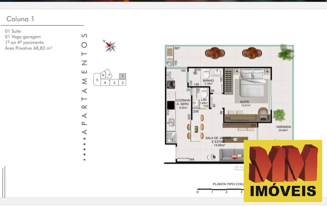 Apartamento, 1 quarto, 55 m² - Foto 19